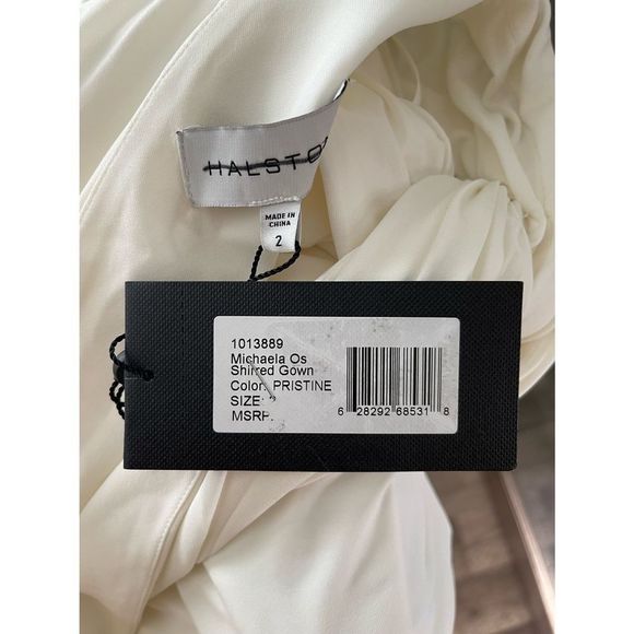 NWT Halston Michaela Shirred Gown Size 2 $495 - Picture 10 of 10